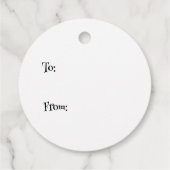 赤と緑の雪だるまクリスマスラベル フェイバータグ (裏面)