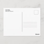 赤と緑の10フォトモダンコラージクリスマス ポストカード (裏面)