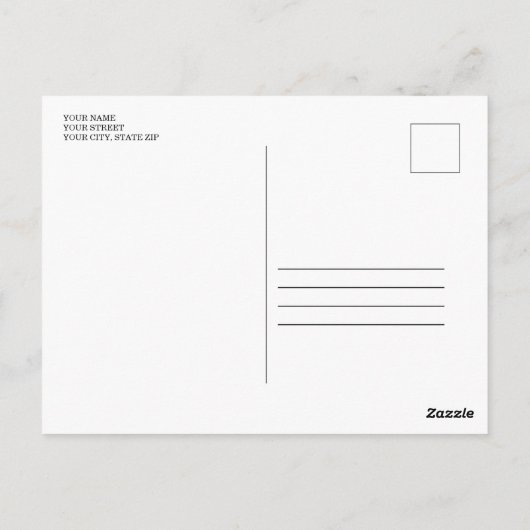 赤と緑の10フォトモダンコラージクリスマス ポストカード (裏面)