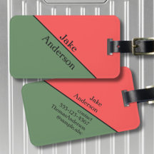 赤と緑の45度ミニマリスト