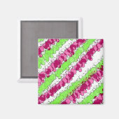 赤と緑の（ばちゃばちゃ）跳ねる 動揺して マグネット (正面/裏面)