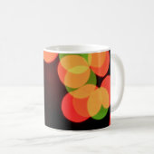 赤と緑の《写真》ぼけ味灯 コーヒーマグカップ (正面右)