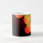 赤と緑の《写真》ぼけ味灯 コーヒーマグカップ (中央)