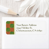 赤と緑の(紋章の)フラ・ダ・リカスタム住所 シール (インサイチュ)