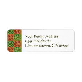 赤と緑の（紋章の）フラ・ダ・リカスタム住所 シール