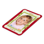 赤と緑はミイラの写真を愛している マグネット (左側)