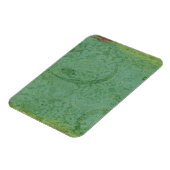 赤と緑絵を描のヴィンテージ壁紙抽象芸術 マグネット (左側)