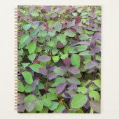 赤と緑葉の枝の写真 プランナー手帳 (正面)