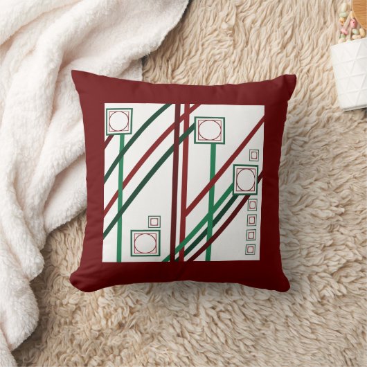 赤と緑 クッション (ブランケット)