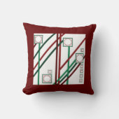 赤と緑 クッション (正面)