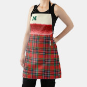 赤と緑 クリスマス チェック柄がかわいい♡ エプロン (インサイチュ)