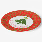 赤と緑 ペーパープレート (アングル)