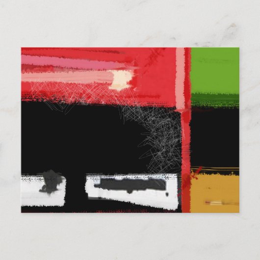 赤と緑 ポストカード (正面)