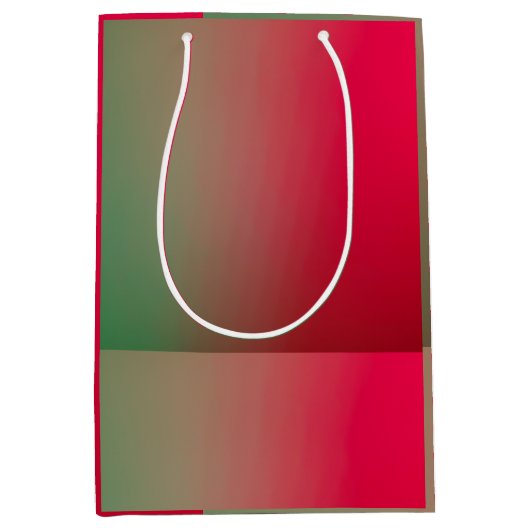 赤と緑 ミディアムペーパーバッグ (正面)