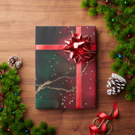 赤と緑 ラッピングペーパー