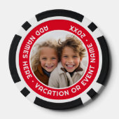 赤と縁どのカスタム文字 ポーカーチップ (裏面)