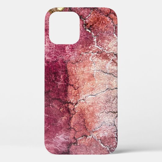 赤と茶の抽象芸術絵画 Case-Mate iPhoneケース (裏面)