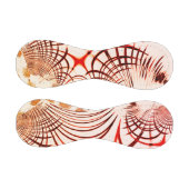 赤と茶色のカーブを交差させ、エージングエフェクトを適用 野球ボール (パネル)