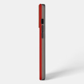 赤と茶色のストライプ iPhoneケース (左側面)