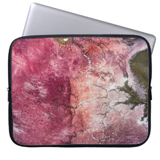 赤と茶色の抽象芸術絵画 ラップトップスリーブ