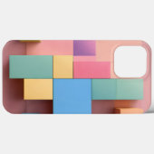赤と茶色の正方形 Case-Mate iPhoneケース (裏面 (横))