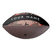 赤と茶色の迷彩自分の名前をパーソナライズ アメリカンフットボール (回転270)