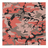 赤と茶色の迷彩自分の名前をパーソナライズ フォトキューブ (右)