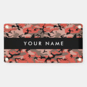 赤と茶色の迷彩自分の名前をパーソナライズ 横断幕 (横)