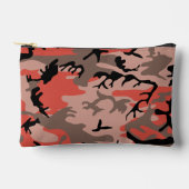 赤と茶色の迷彩、軍隊、陸軍 アクセサリーポーチ (正面)