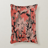 赤と茶色の迷彩、軍隊、陸軍 アクセントクッション (正面(垂直))