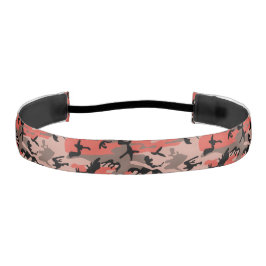 赤と茶色の迷彩、軍隊、陸軍 アスレチックヘッドバンド
