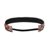 赤と茶色の迷彩、軍隊、陸軍 アスレチックヘッドバンド (裏面)