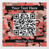 赤と茶色の迷彩、軍隊、陸軍 ウィンドウサイン (シート)