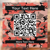 赤と茶色の迷彩、軍隊、陸軍 ウィンドウサイン (シート2)