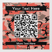 赤と茶色の迷彩、軍隊、陸軍 ウィンドウサイン (シート)