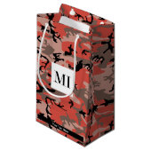 赤と茶色の迷彩、軍隊、陸軍 スモールペーパーバッグ (正面アングル)