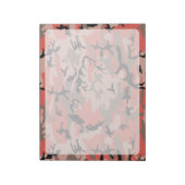 赤と茶色の迷彩、軍隊、陸軍 ノートパッド (回転)