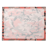 赤と茶色の迷彩、軍隊、陸軍 ノートパッド (正面)