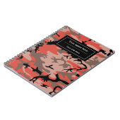 赤と茶色の迷彩、軍隊、陸軍 ノートブック (左側)