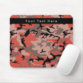 赤と茶色の迷彩、軍隊、陸軍 マウスパッド (マウス)