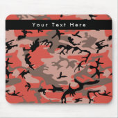 赤と茶色の迷彩、軍隊、陸軍 マウスパッド (正面)