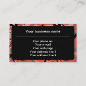 赤と茶色の迷彩、軍隊、陸軍 名刺 (正面)