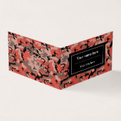 赤と茶色の迷彩、軍隊、陸軍 名刺 (外部)