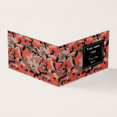 赤と茶色の迷彩、軍隊、陸軍 名刺 (外部)