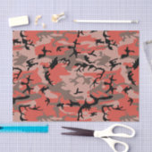 赤と茶色の迷彩、軍隊、陸軍 薄葉紙 (クラフト)