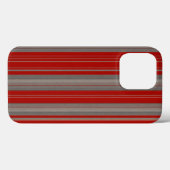 赤と茶色ストライプ Case-Mate iPhoneケース (裏面 (横))