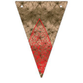 赤と華美赤の調和のとれたミックスを持つデザイン バンティングフラッグ (第2の旗)