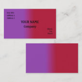 赤と薄紫 名刺 (正面/裏面)