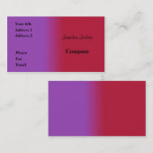 赤と薄紫 名刺 (正面/裏面)