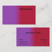 赤と薄紫 名刺 (正面/裏面)